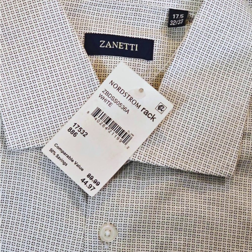 Zanetti Men's Button Down Dress Shirt